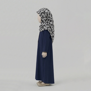 Best Manufacturers Quality Islamic Women's Abaya Custom Made Kaftan Arab Dubai 100% Silk Chiffon Button Wholesale - Product Image 6