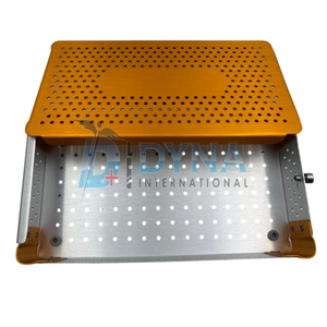 Boîte de Stérilisation Chirurgicale Manuelle en Aluminium de Haute Qualité 245 x 150 x 50 mm (Revêtement Orange) Certifiée CE Dynaintl DI-2026-02-118 - Product Image 2