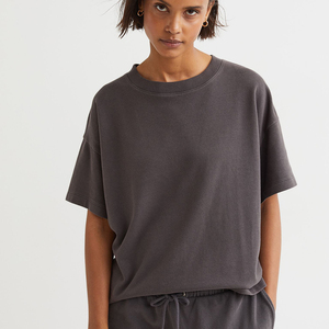 Ropa de Mujer, Camiseta Informal de Color Liso, Ligera, Camiseta de Mujer al por Mayor, Fabricante, Camiseta Elegante de la Mejor Calidad - Product Image 3