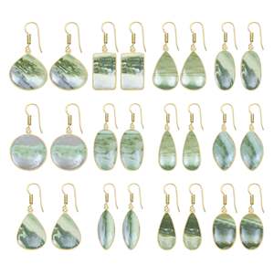 Boucles d'oreilles serpentines vintage givrées les plus vendues pour femmes, plaquées or 18 carats, style exagéré et massif - Product Image 1