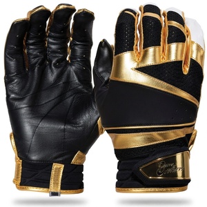 Gant de baseball en cuir de qualité supérieure avec fermeture à double sangle au poignet, offrant une protection maximale et une durabilité pour les joueurs de baseball. - Product Image 3