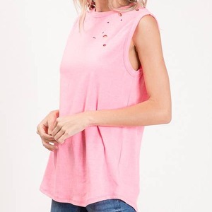 Custom Women's Rhinestone Tank <b>Top</b> | 250GSM 100% Cotton Fitted Bling <b>Crystal</b> Logo Streetwear - Product Image 3