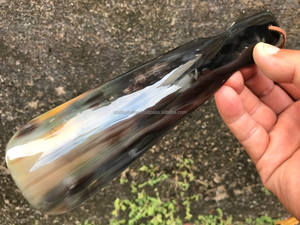 Handmade 100% Natural Polished Animal <b>Horn</b> <b>Shoe</b> <b>Horn</b> Customized Buffalo Agate Crafts High Selling Real Agate Decorations - Product Image 4