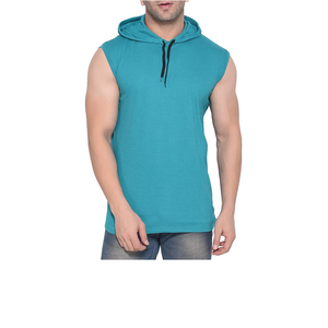Chaleco Deportivo de Alta Calidad para Hombre, 100% Algodón, Invierno, Sin Mangas, con Capucha, Transpirable, Corte Ajustado, para Gimnasio - Product Image 4