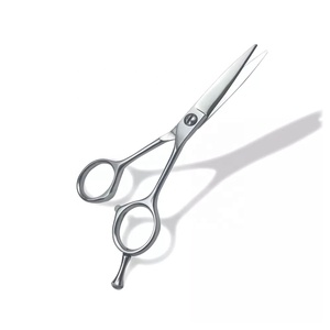 Ciseaux de coiffure professionnels en acier inoxydable pour salon de beauté, avec logo personnalisé, design pliable, pour droitiers, à pointe arrondie - Product Image 2