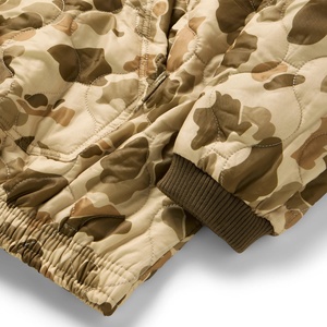 Custom Free Customization OEM Winter Thermal Water Repellent Ripstop Nylon <b>Quilted</b> White Multicam Camo 180g Woobie <b>Hoodie</b> - Product Image 5