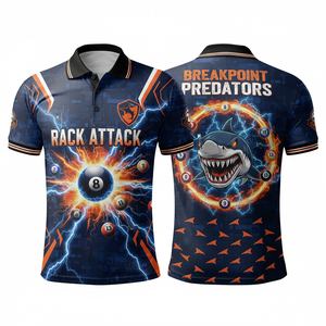 Camiseta Deportiva Profesional para Hombre, de Manga Corta, Tejido de Polialgodón de Secado Rápido, para Billar y Snooker - Product Image 5