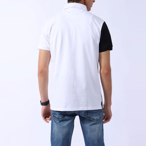 เสื้อเชิ้ตแขนยาวสีขาวสำหรับผู้ชาย ผ้าถักโพลีเอสเตอร์/คอตตอน น้ำหนัก 200 กรัม สไตล์ลำลอง ระบายอากาศได้ดี ทรงปกติ สีพื้น - Product Image 2