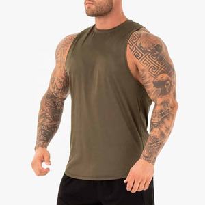 Débardeur sur mesure haute qualité Muscle Fit 100% coton débardeur hommes Gym entraînement Streetwear sans manches T-Shirt - Product Image 2