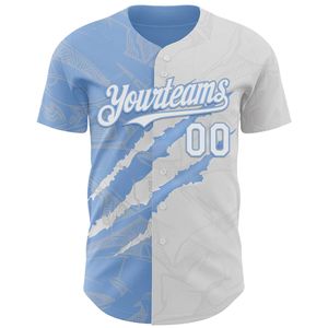 Maillot de baseball personnalisé à manches courtes, entièrement boutonné, respirant, séchage rapide, avec logo frontal, idéal pour l'été - Product Image 4