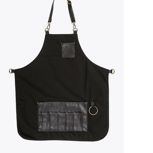 Tablier anti-salissure de cuisine, vêtement en lin, avec Logo, pour Salon de maternité, barbier, coiffeur, cuisine, personnalisé, tendance 2019 - Product Image 3