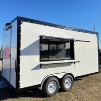 Remorque de restauration rapide, chariot alimentaire entièrement équipé pour hamburgers, hot-dogs, poulet frit, frites, sandwichs, vente ambulante en extérieur