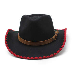 Chapeau Fedora en polyester tendance pour femmes et hommes, style classique, décontracté, à large bord, chapeau jazz - Product Image 4