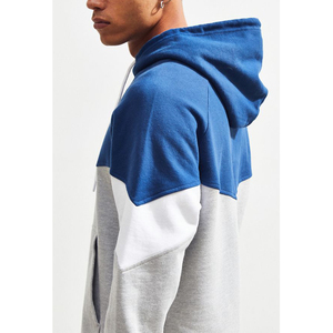 เสื้อสเวตเชิ้ตมีฮู้ดบล็อกสีสำหรับผู้ชาย แขนเสื้อแบบแร็กแลน ผ้าฟลีซ ทรงปกติ ใส่สบายๆ ในฤดูใบไม้ร่วง - Product Image 2