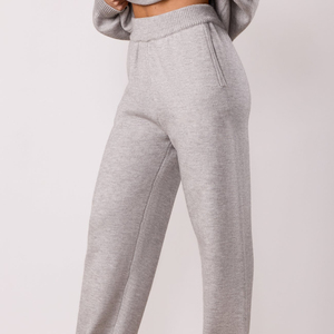 <b>Women</b>’s Soft Knit Lounge Pants Relaxed <b>Straight</b> <b>Leg</b> Casual Trousers Elastic Waist Comfortable Everyday Homewear Fashion Bottoms - Product Image 3
