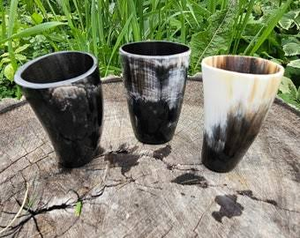 Drinking Horn Top Quality Buffalo Horn Glass Viking Drinking Horn Mug /<b>Beer</b> Cow Horn Cup/glass With Brass Rim at Low Price - Product Image 5