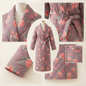 Robe en polaire matelassée écologique à manches longues avec ceinture et poches, douce et décontractée, pour homme, hiver - Product Image 5