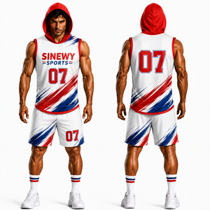SINEWY SPORTS Nighthawks Hooded Compression 7v7 Uniform OEM Printed Jersey Shorts Sublimated Unisex - Product Image 5