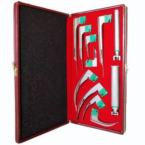 Stainless Steel Laryngoscope Set Macintosh Blades With Handle Fiber <b>Optic</b> Medical Intubation Kit Reusable Surgical <b>Instruments</b> - Product Image 2