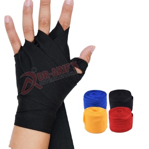 2025 algodón impreso elástico envolturas de mano manoplas protectoras para boxeo Kickboxing Muay Thai MMA protectores impresos de alta visibilidad - Product Image 6