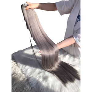 ผมคน100% สีเทาหม่นสำหรับผู้หญิงผิวดำผมแท้แบบหลวม - Product Image 1