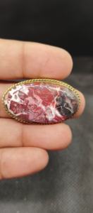 Nueva Llegada: Cabujón Ranurado de Latón con Ágata de Encaje y Jaspe, Gema Suelta de Cristal Curativo Increíble para Fabricación de Joyas y Engaste de Bisel - Product Image 2