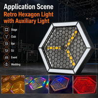 Projecteurs de scène rétro LED RGBW triangulaires avec contrôle DMX512 pour effets d'éclairage de fond de discothèque et de salon, type Pixel Blinder