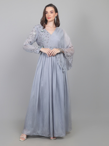 Vestido de fiesta de seda para mujer, elegante y cómodo, de 1 pieza, con lentejuelas y perlas, colección premium. - Product Image 1
