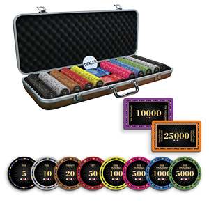 Fiesta <b>Rings</b> 300/500 Pcs Poker Chipset 10/20 Plaques 40/45/50mm <b>Ceramic</b> 10/14/17g with Tray - Product Image 1