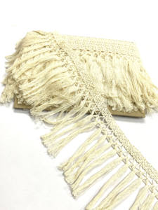 Cortinas de Encaje con Flecos de Algodón Hechas a Mano - Textiles Decorativos para el Hogar con Colores Personalizables |   Venta al por mayor - Product Image 5