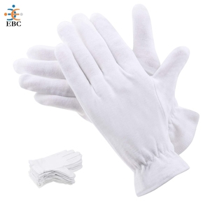 Gants Cérémoniels Brodés avec Logo, Gants de Serveur, Gants de Cyclisme, Gants en Coton Brodé 100%, Mitaines, Gants de Sécurité Polyvalents 7oz - Product Image 1
