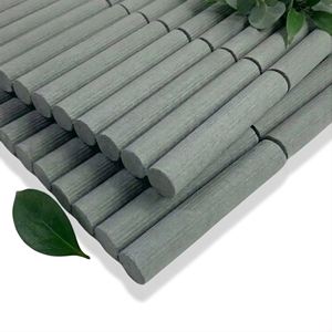 Mosaïque murale en pierre traditionnelle en zéolite verte cannelée effet vague océanique, personnalisable, durable, facile à installer, pour hôtels - Product Image 1