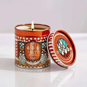 Vela perfumada de lujo al por mayor en lata con etiqueta privada personalizada, ideal para regalos de Navidad y celebraciones - Product Image 4