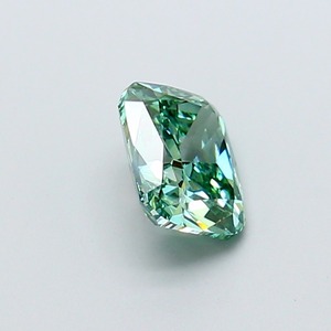 Diamant de laboratoire CVD de 1,51 ct, taille coussin modifiée, vert vif fantaisie, clarté VVS2, excellente taille, pierre libre pour bagues de fiançailles spectaculaires - Product Image 4