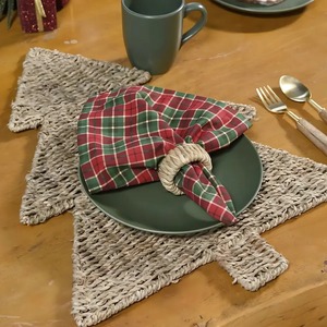 Manteles individuales de hierba marina tejidos con forma de estrella, accesorios para mesa de comedor, manteles individuales de hierba marina natural. - Product Image 6