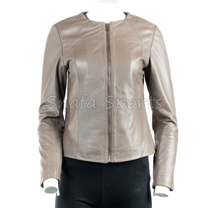 Chaqueta de Cuero Moderna para Mujer, Chaqueta Corta Ajustada de Primera Calidad, Chaqueta de Motera a la Moda, Ropa de Abrigo de Invierno para Mujer - Product Image 2
