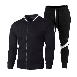 Ensemble de survêtement unisexe respirant en polaire et nylon à capuche, couleur unie, pour le printemps et l'automne - Product Image 4