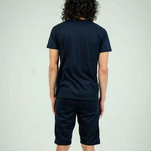 Conjunto de Camiseta y Pantalones Cortos con Diseño de Logotipo Personalizado, Ropa de Verano Hecha en Fábrica para Hombre, Color Sólido, Estilo Hip Hop, Material de Algodón Terry - Product Image 6