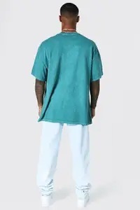 เสื้อยืดโอเวอร์ไซส์ทรงบ็อกซี่ แขนสั้น ผ้าคอตตอนหนานุ่ม สไตล์ลำลอง สตรีทแวร์ ลายกราฟิก สำหรับผู้ชาย - Product Image 5