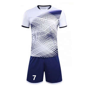 Top Quality OEM Service Adult Custom Men's Soccer Jersey Set Breathable Polyester Printed <b>Mesh</b> <b>Short</b> Sleeve Football T-shirt - Product Image 2