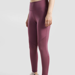 Leggings de yoga taille haute unis pour femme, effet ventre plat, avec taille élastique, anti-transpiration et extensibles dans les quatre sens - Product Image 3