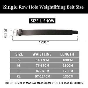 Ceinture de musculation en cuir réglable avec boucle de maintien à la taille, unisexe, équipement de fitness pour l'entraînement de force - Product Image 6