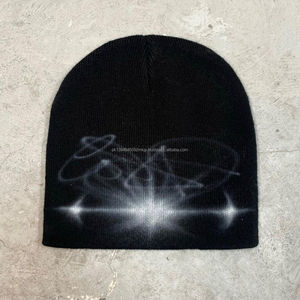 Fabrication de haute qualité personnalisé Vintage jeunesse à la mode Y2k hommes femmes Jacquard hiver caractère imprimé tricoté bonnet chapeaux - Product Image 5