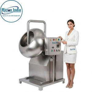 Micron India Stainless Steel Coating Pan Machine 440V 120kg Automatic for <b>Tablet</b> Pellet Coating Food Plastic/Paper/Glass - Product Image 2