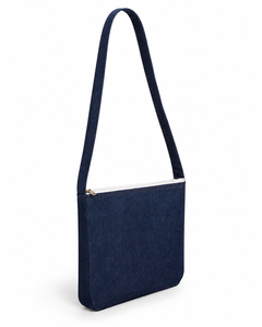 Denim Crossbody Sling <b>Backpack</b> 400 GSM Zipper Travel Bag 30x20x10 cm Custom Logo Bulk OEM ODM Private Label Manufacturer Factory - Product Image 4