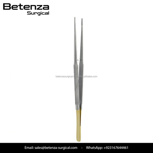 คีมผูกไหมไมโคร TC ด้ามจับสีทอง คีมผ่าตัดขนาดเล็กทำจากสแตนเลสสำหรับเครื่องมือผ่าตัดจุลศัลยกรรมตา - Product Image 6