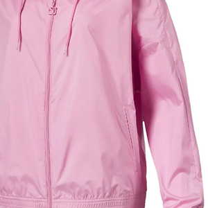 Veste coupe-vent unisexe grande taille à capuche légère entièrement zippée coupe-vent hydrofuge en microfleece avec poches extérieures - Product Image 3