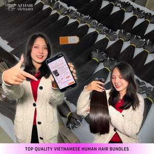 Paquetes de cabello virgen Remy vietnamita crudo listo para enviar extensiones de cabello de trama de doble máquina recta de hueso de espejo de 14 "16" - Product Image 5