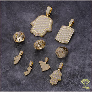 Anillo de banda de lujo de plata de ley 925 con moissanita y diamantes de múltiples piedras para compradores mayoristas de joyería - Product Image 4