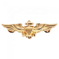 Insignes d'ailes en métal personnalisés faits à la main de vente entière de meilleure qualité à la mode
